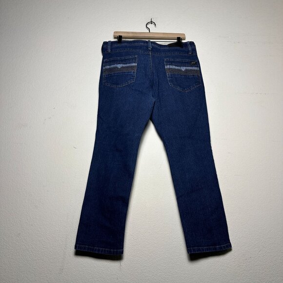 Fried Denim Straight Slim Fit Denim Jean Pant Men 36x30 Blue Punk Western Punk - Picture 2 of 11